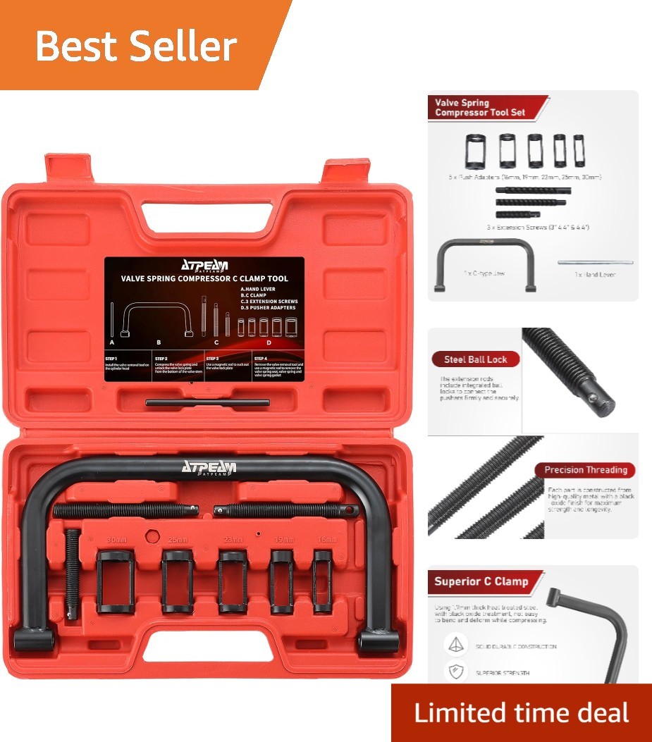 Valve Spring Compressor C Clamp Set – Corrosion Resistant & Durable