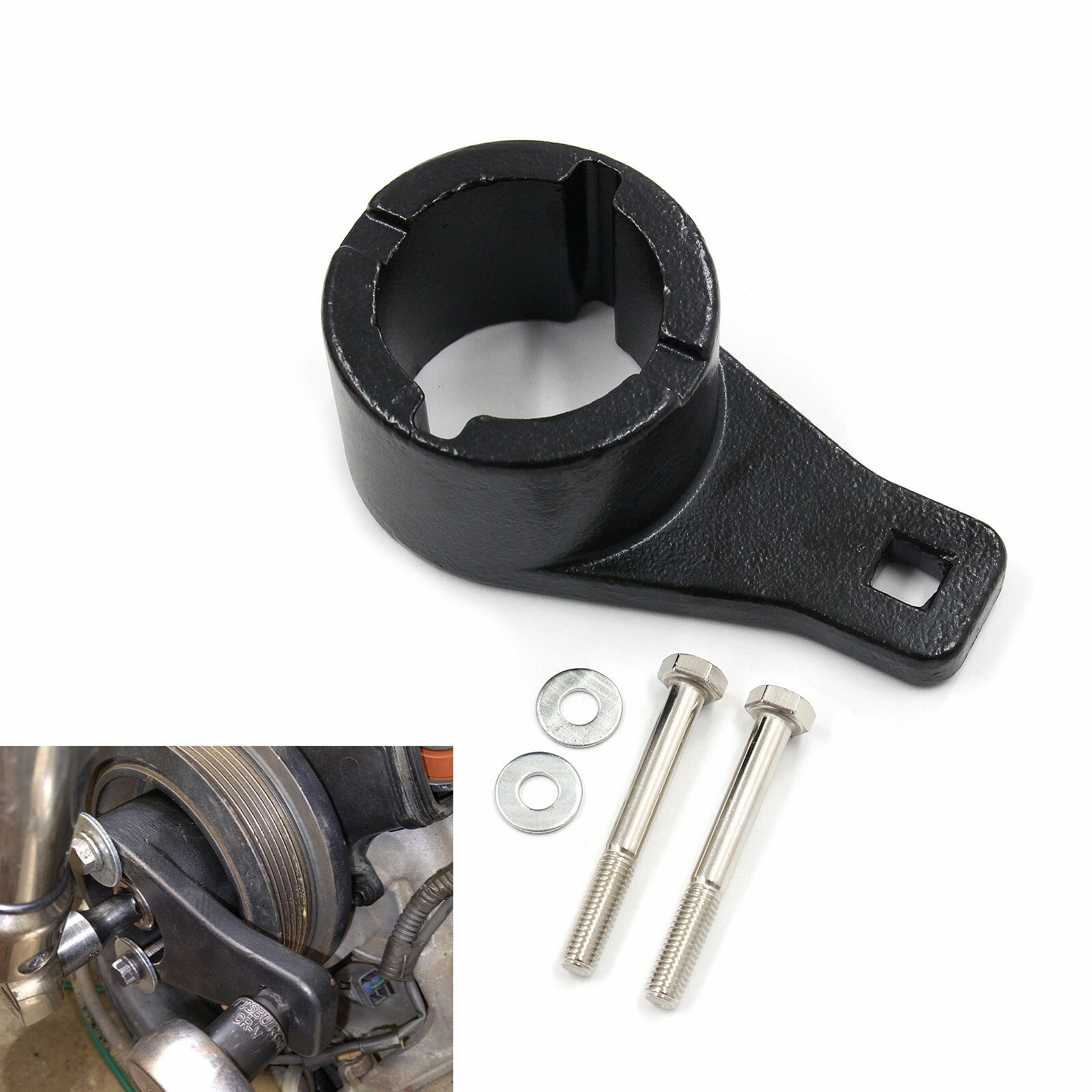 For Toyota Lexus Harmonic Damper Pulley Holding Tool Kit Crankshaft Crank Holder