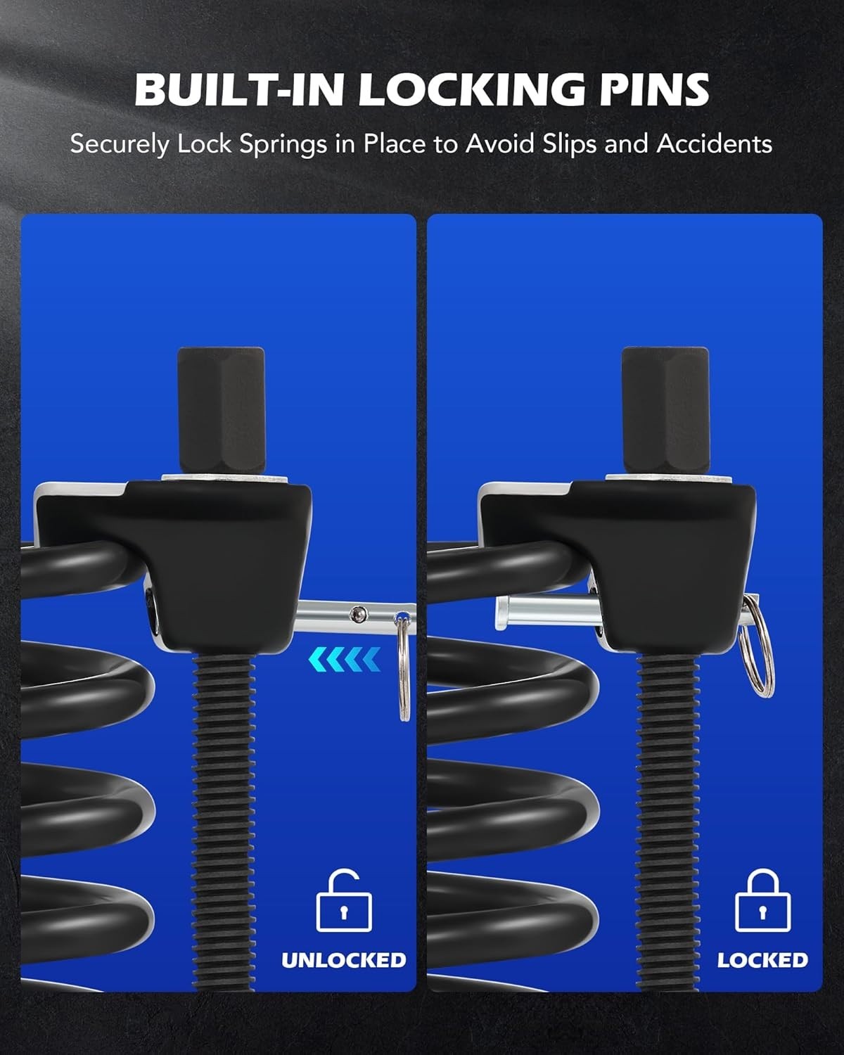 Portable 2pc Strut Spring Compressor Set – Ultimate Tool for Automotive Repairs