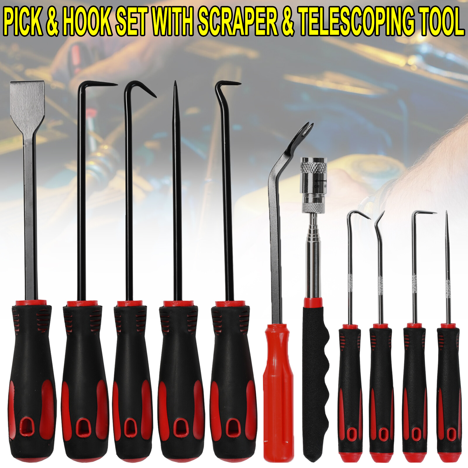 11Pieces/Set Precision Scraper Hook & Pick Set Automotive and Electronic Tools