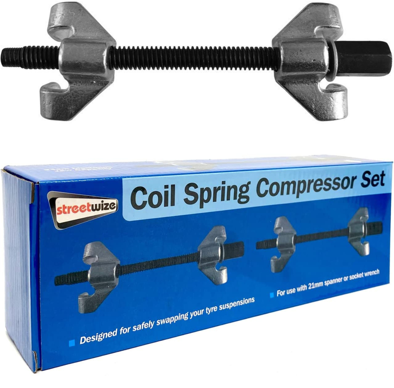 Coil Spring Compressor Tool Pair For Car Heavy Duty Carbon Steel SWTOOL60. Mat?