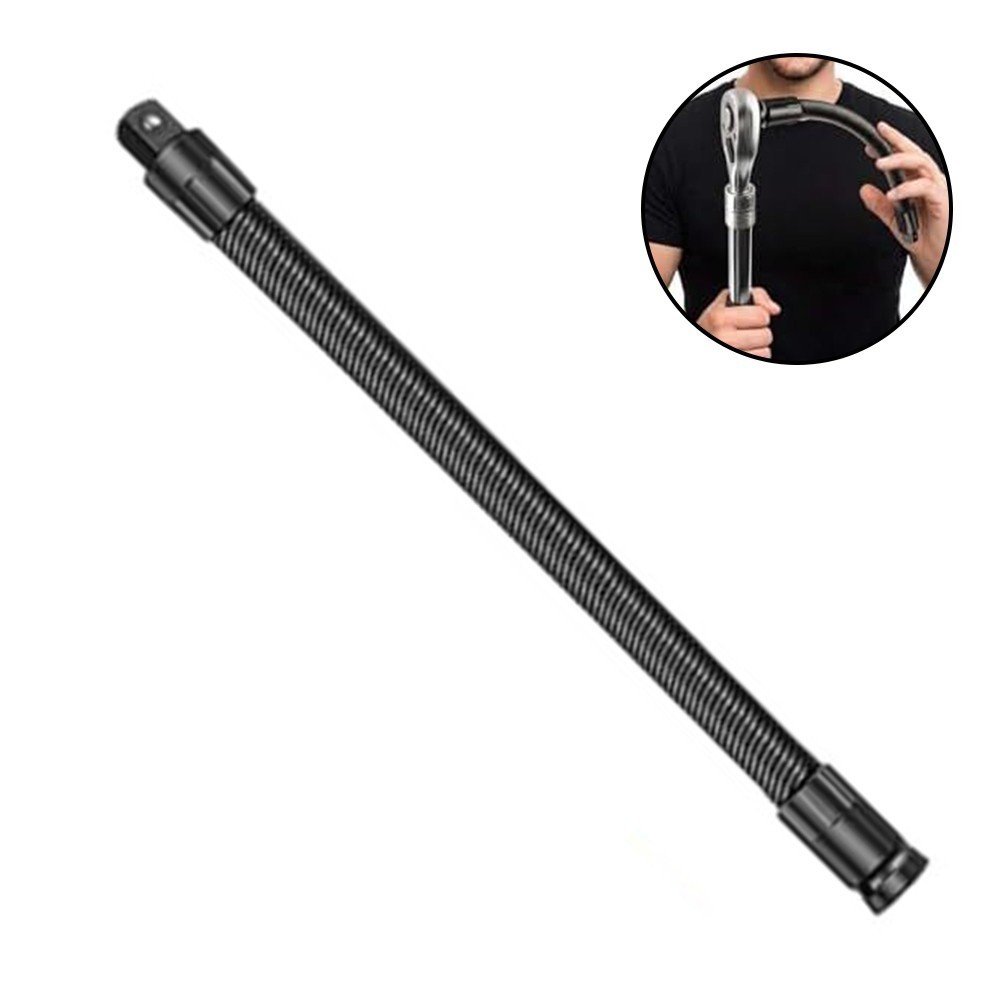 Flexible Shaft Socket Extension Bar for Electric Wrench 12 Inch Length