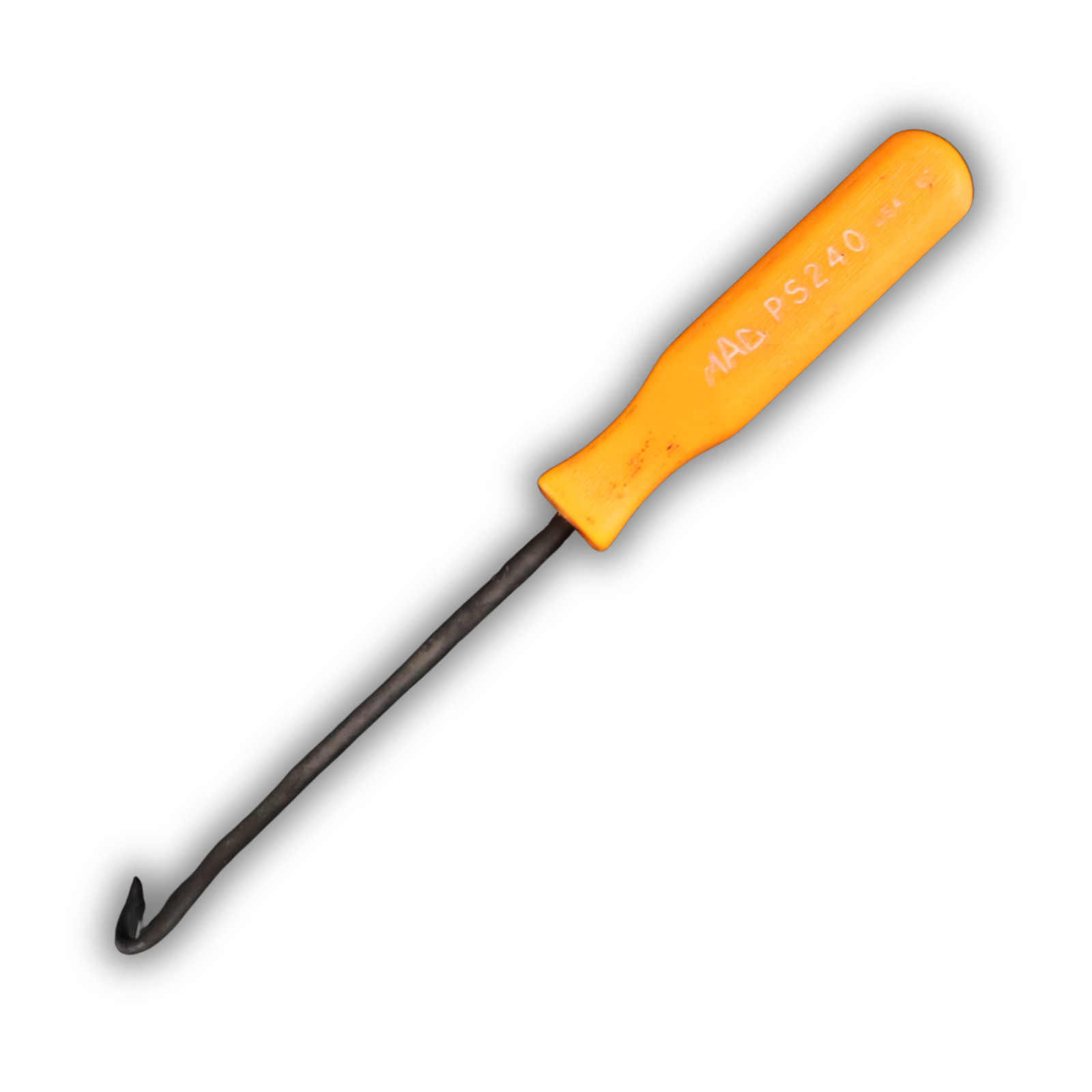 MAC Tools PS240 Hook Pick O-Ring Seal Puller 90° USA Orange Handle Mechanic Tool