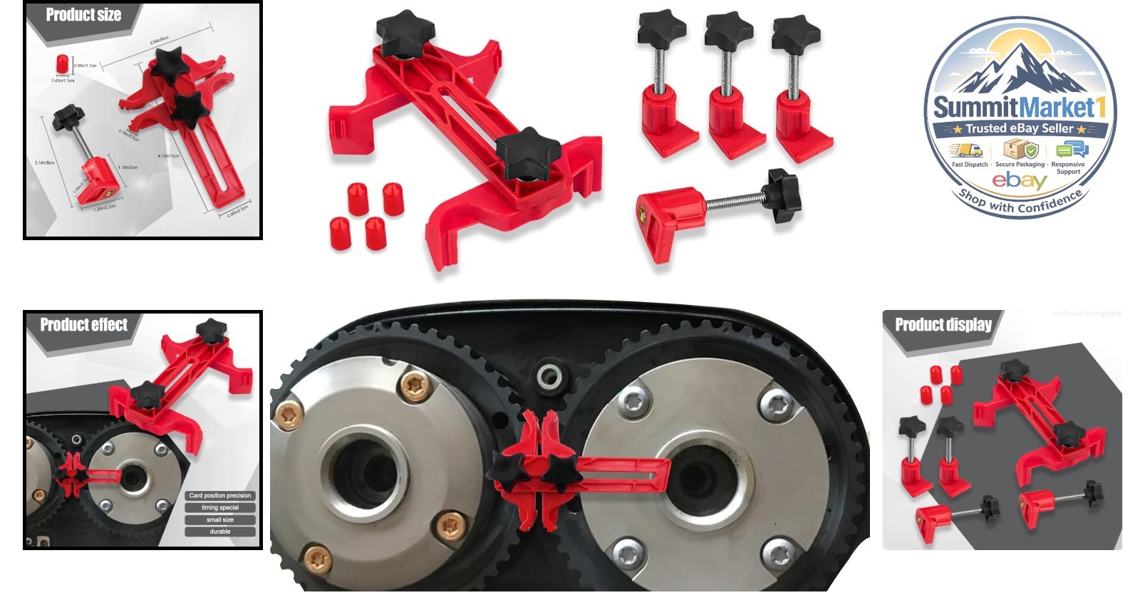 Car Camshaft Clamp Tool Kit 8.1 Ounces Universal Engine Timing Belt Sprocket