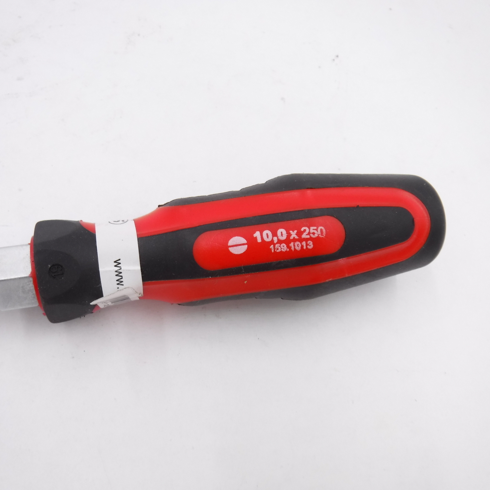 KS Tools ERGOTORQUEplus Screwdriver for Slotted Screws, 10mm, 250mm Flathead