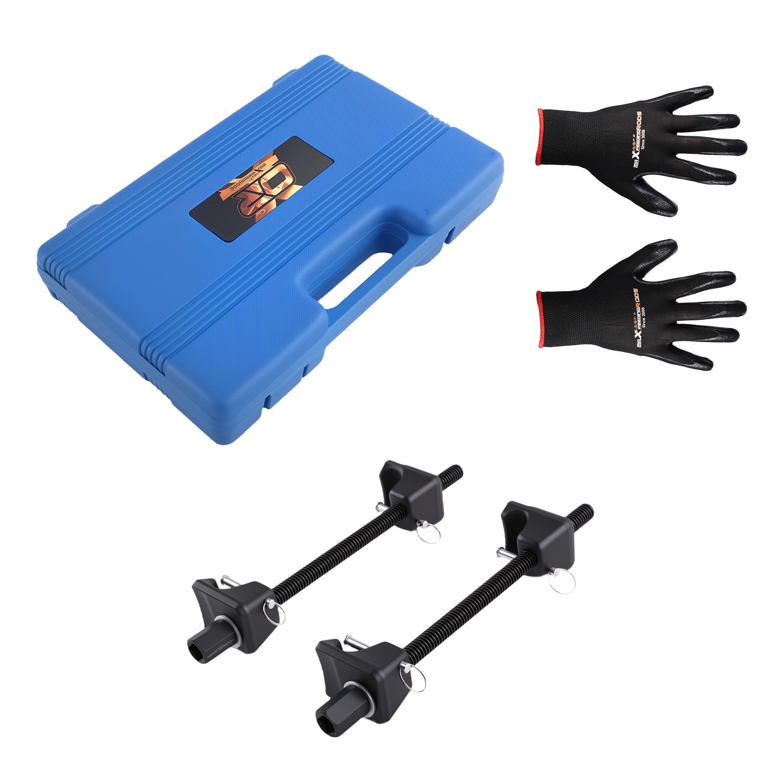 2 x Coil Spring Compressor Tools Kits For MacPherson Struts Shocks W/Detent Pins