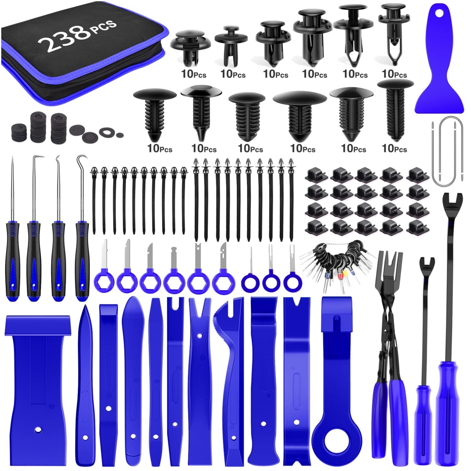 Multi-Functional Trim Removal Tool Kit – 238Pcs Set