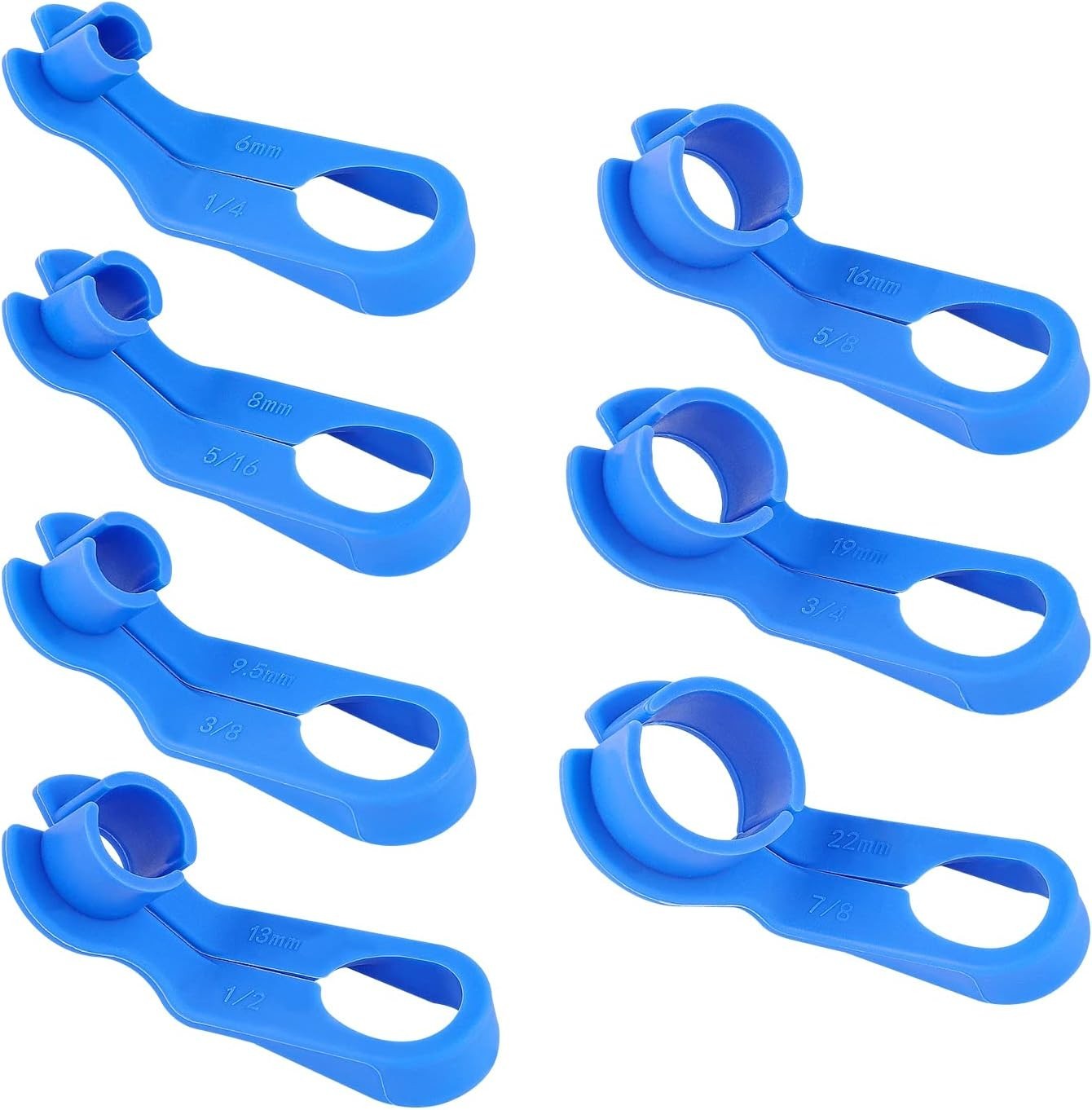 7PCS AC Fuel Line Disconnect Tool Set – 1/4 5/16 3/8 1/2 5/8 3/4 7/8 Inch Fuel