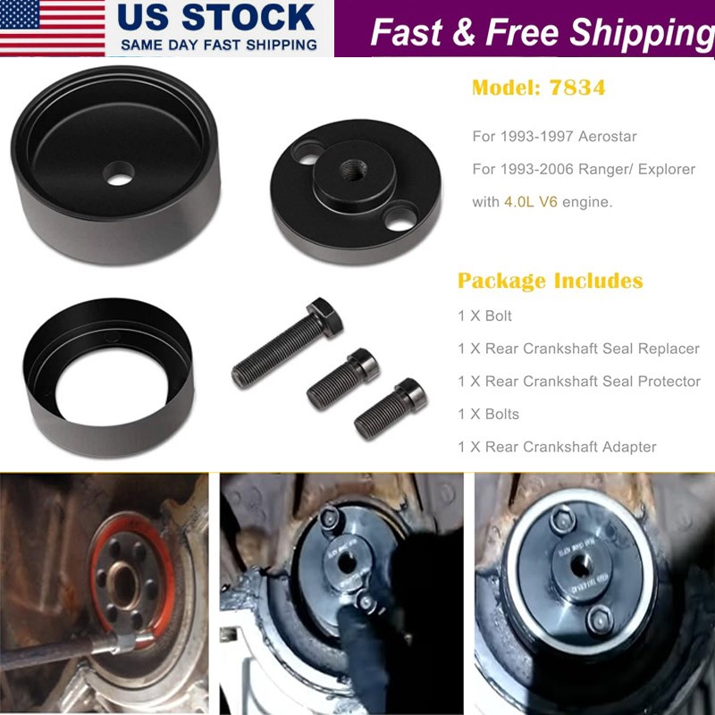 7834 Rear Crankshaft Seal Installer Tool for Ford Ranger & Explorer w/ 4.0L V6