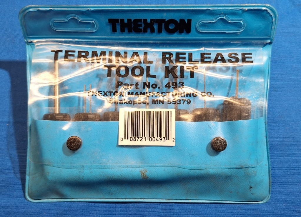Thexton 493 / Matco 493 Terminal release 7 piece tool kit with instructions