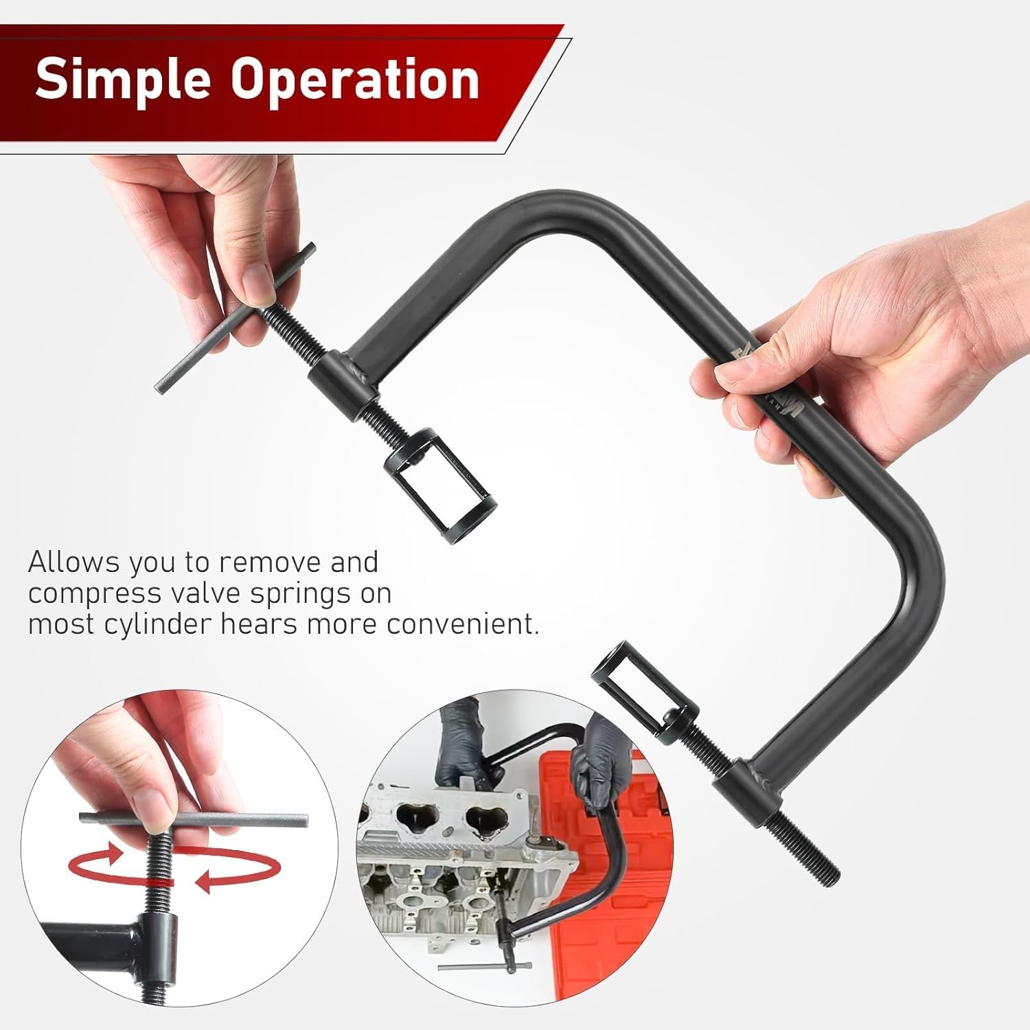 Valve Spring Compressor C Clamp Set – Corrosion Resistant & Durable
