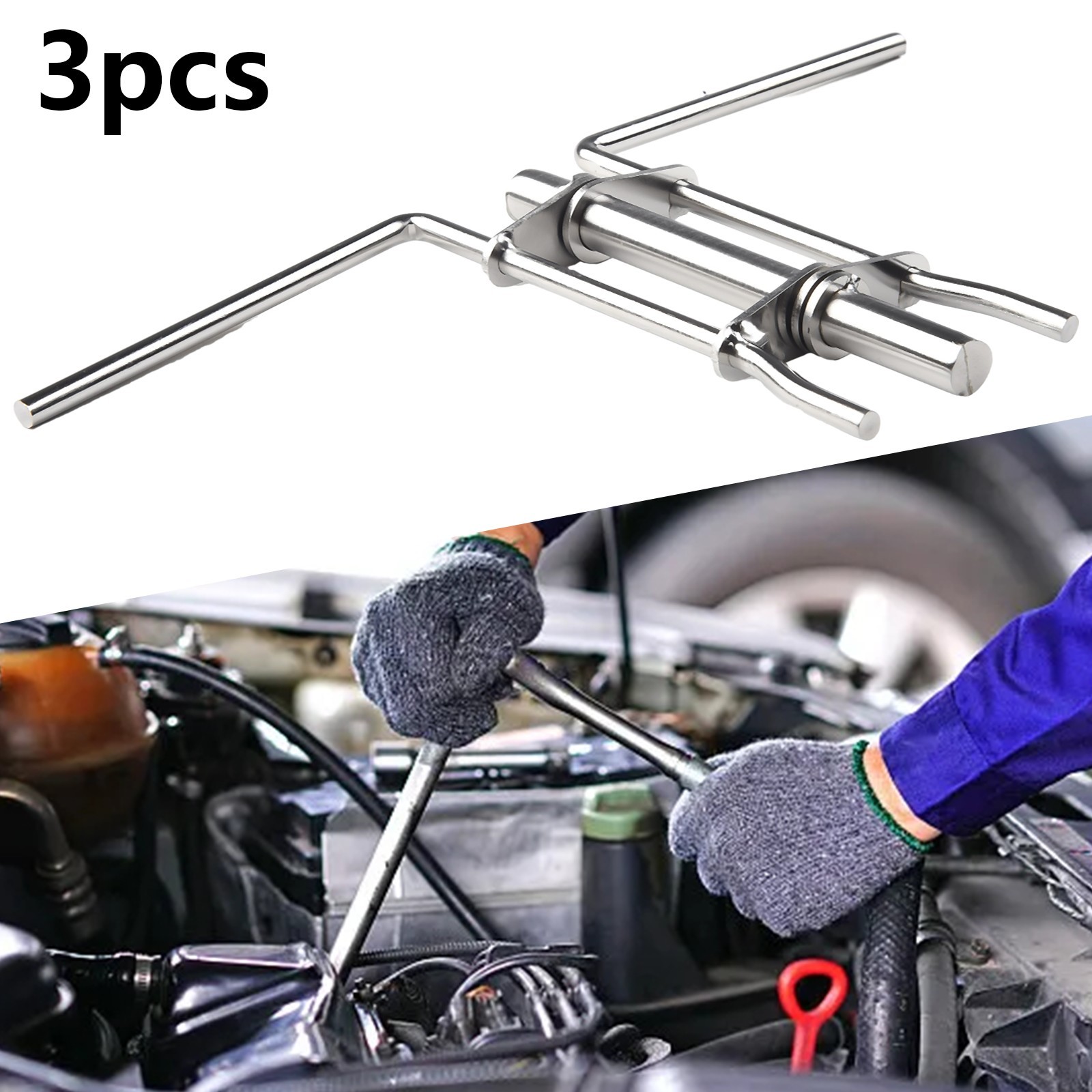 Professional Hydraulic Seal Installation Tool Kit 3 Sizes of U cup Kits
