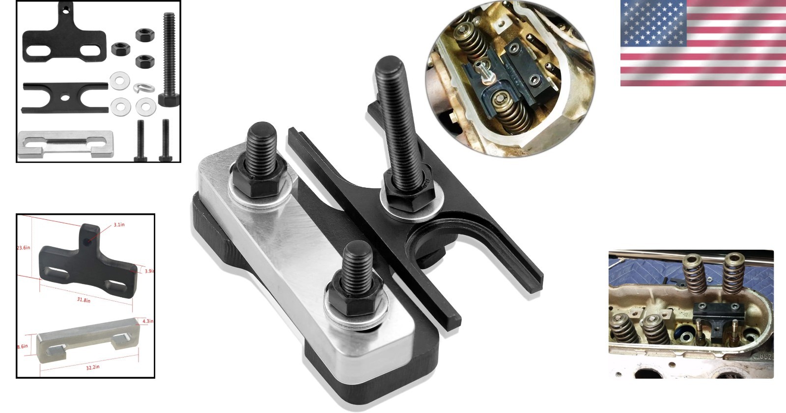 Reliable Valve Spring Compressor Tool for Chevy LSX 4.8-6.2L – Compact Design