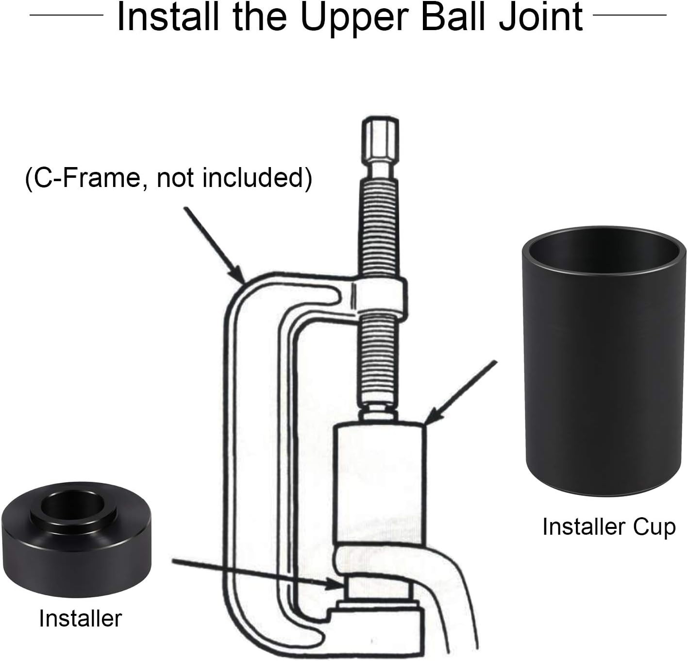 High-Quality Ball Joint Adapter for 1984+ Jeep & Dodge Models – Safe and Durable