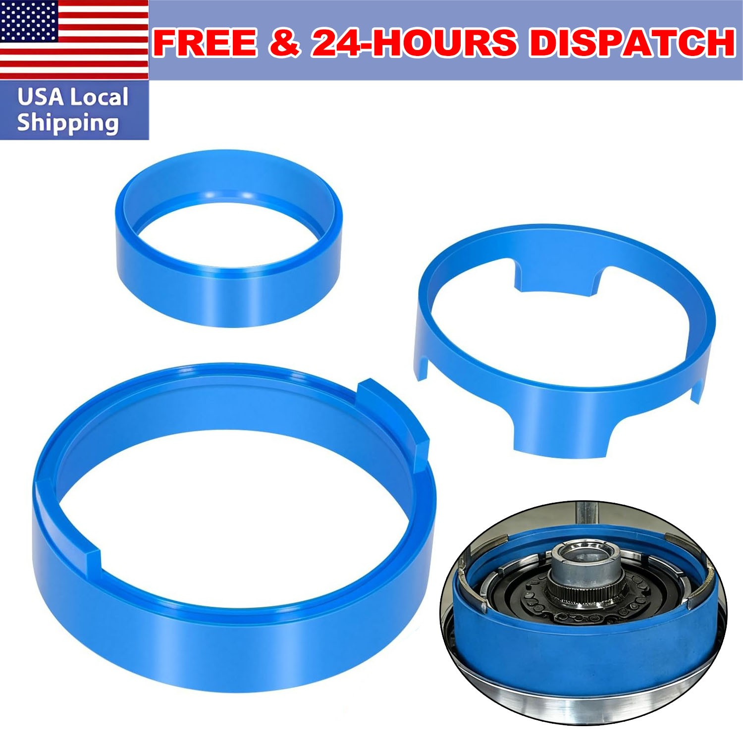 For Ford 10R80 GM 10L80 Transmission Piston Compressor Tool & Snap Ring Remover