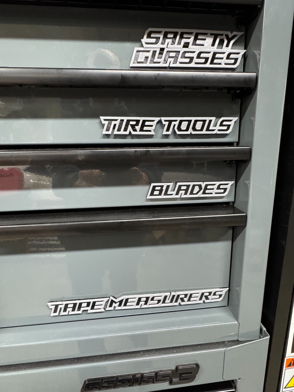 Tool Box Drawer Labels over 100 labels – many color choices improves any toolbox