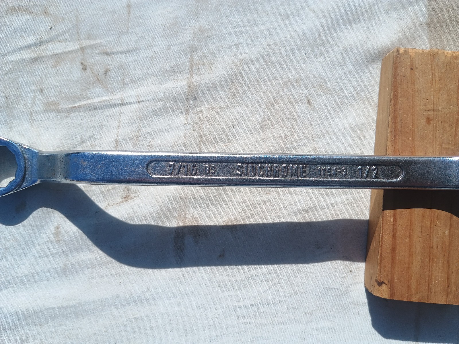 Sidchrome 7/16 BS and 1/2 Ring Spanner Tool British Standard Whitworth