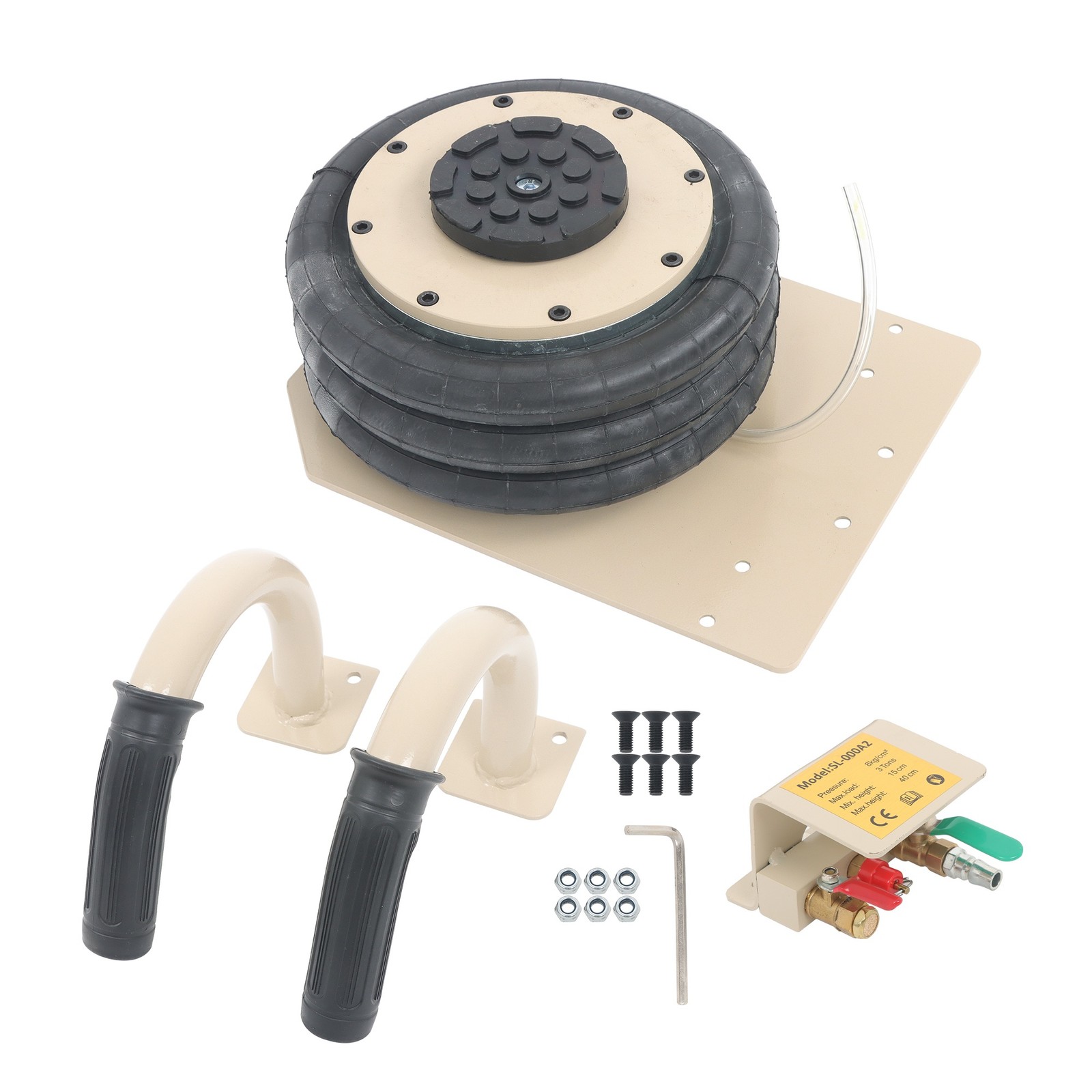 3 Ton/6600 lbs Pneumatic Jack New For Car SUV Lifting Triple Bag Air Jack