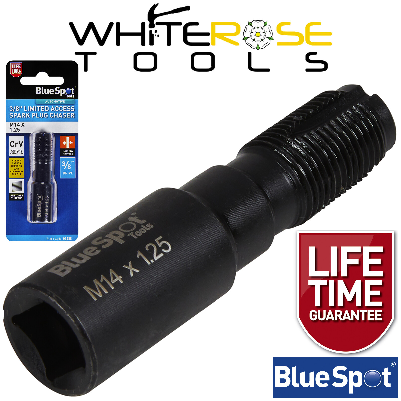 BlueSpot Spark Plug Chaser Limited Access 3/8″ M14 x 1.25mm