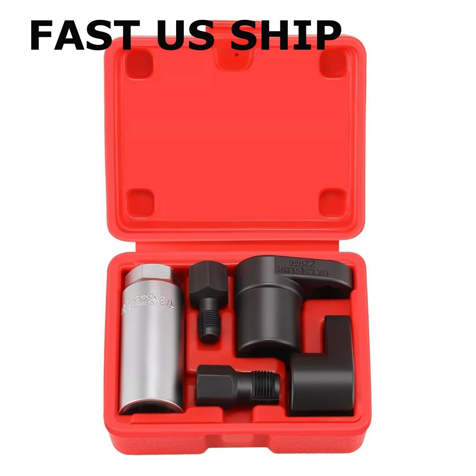 5Pcs O2 Oxygen Sensor Socket Wrench 3/8″ 1/2″ 22mm Auto Repair Installer Tool