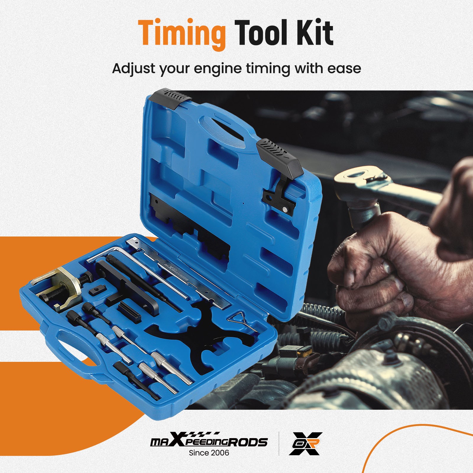 18Pcs Timing Tool Kit For Ford Focus Tourneo 1.4 1.6 1.8 2.0 303-1097 303-1550