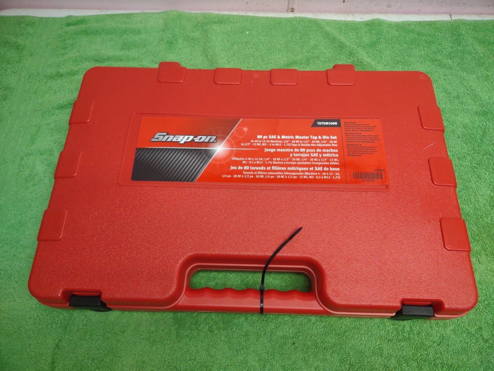 NEW!!! Snap On 80-pc SAE & Metric Master Tap & Die Set TDTDM500B Sealed