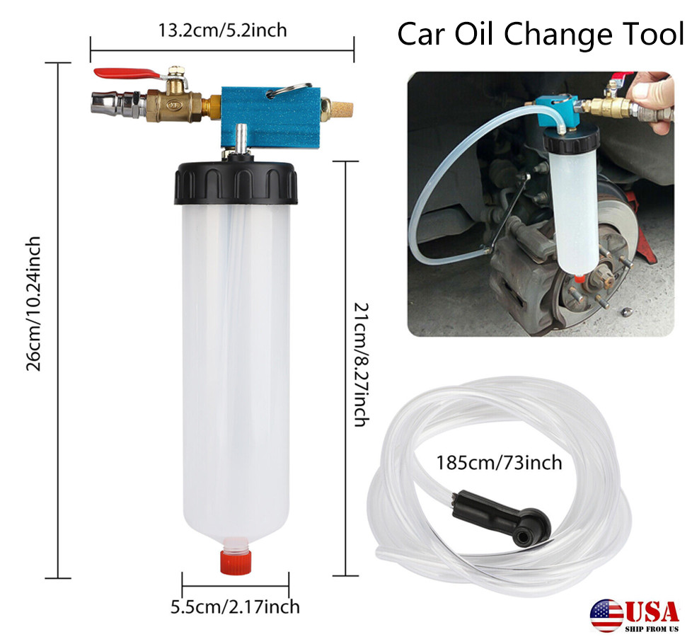 Car Pneumatic Brake Fluid Bleeder Kit Air Extractor Pump Oil Bleeding Tool Kits