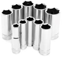 Performance Tool W38300 3/8-Inch Drive 10-Piece SAE Deep Socket Set
