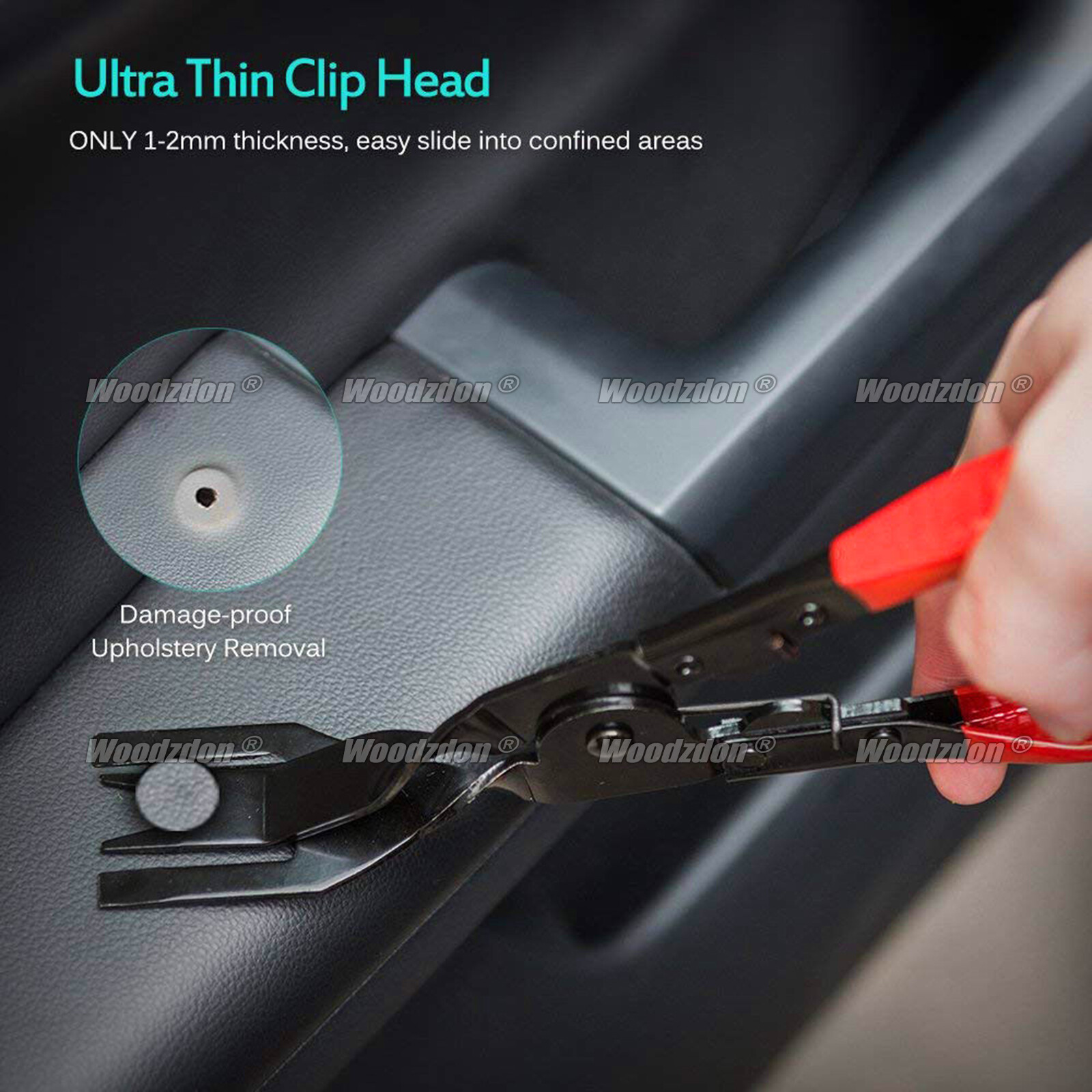2pcs Car Door Panel Removal Tool Kit Clip Pliers Upholstery Trim Removal Pry Set