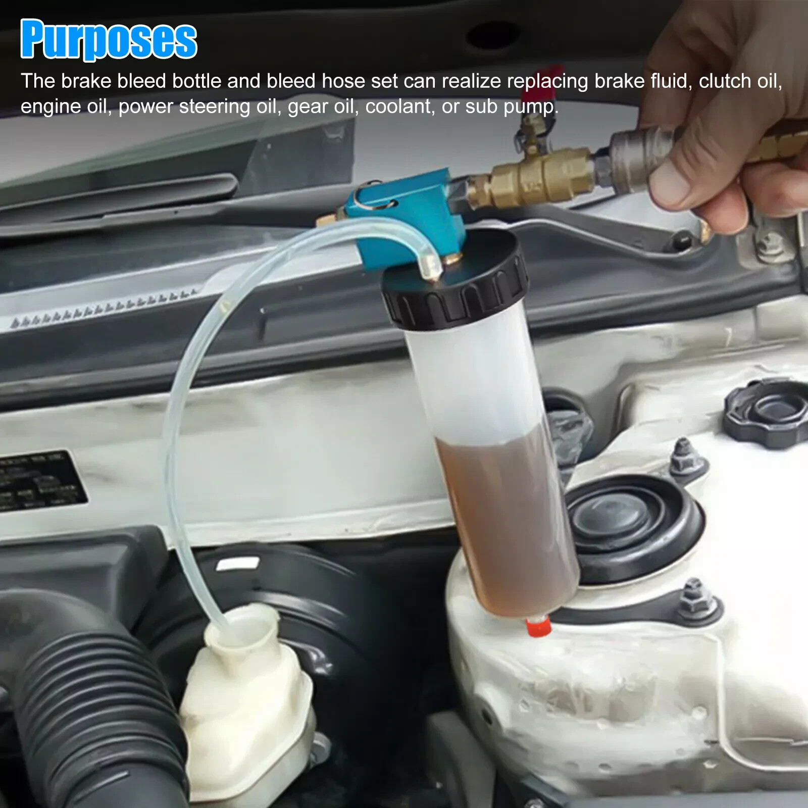 Brake & Clutch Fluid Exchange Tool – 300L Hydraulic Bleeder for Car Systems