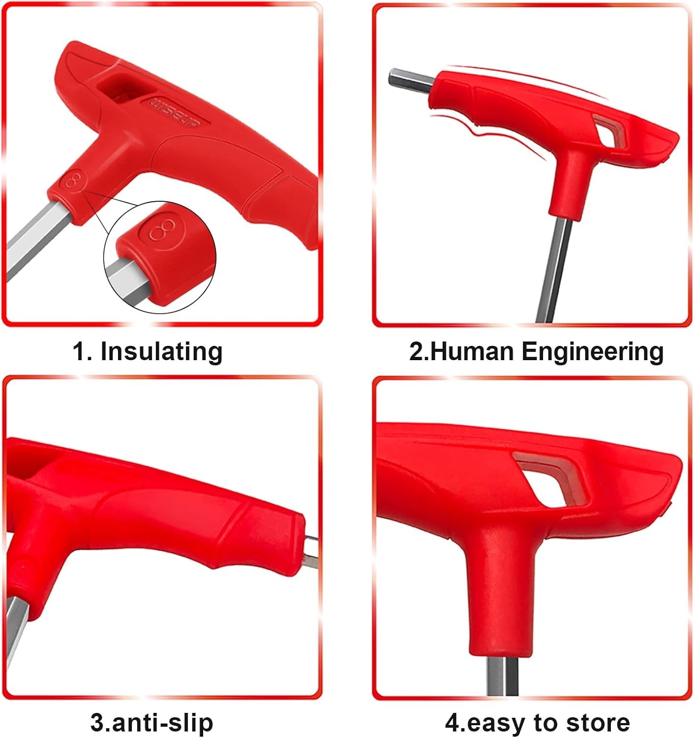 Industrial-Grade 2.5mm Allen Key – Ergonomic T Handle Wrench for Precision Work