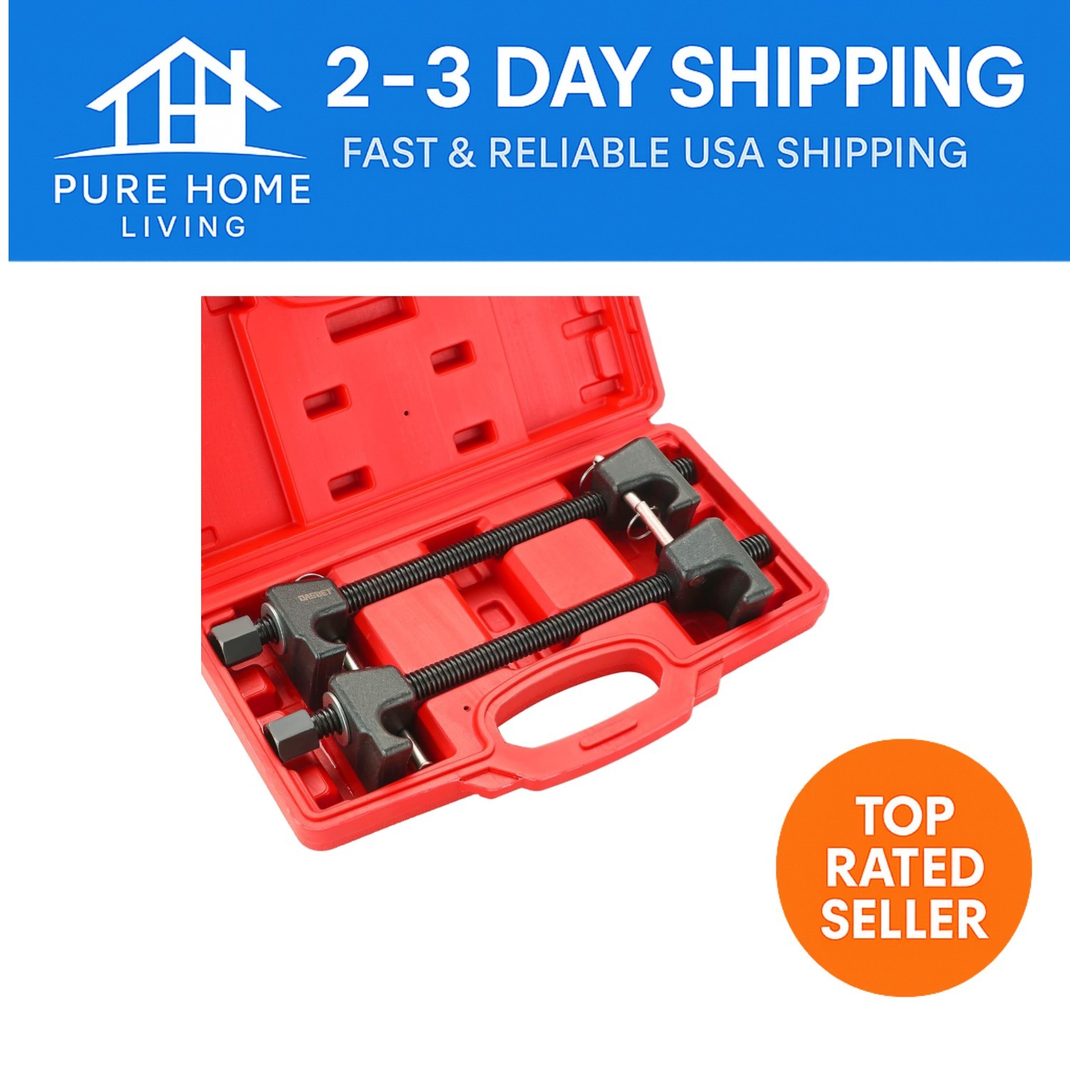 Lightweight 7.48 lbs Coil Spring Compressor – Perfect for Repairs on the Go