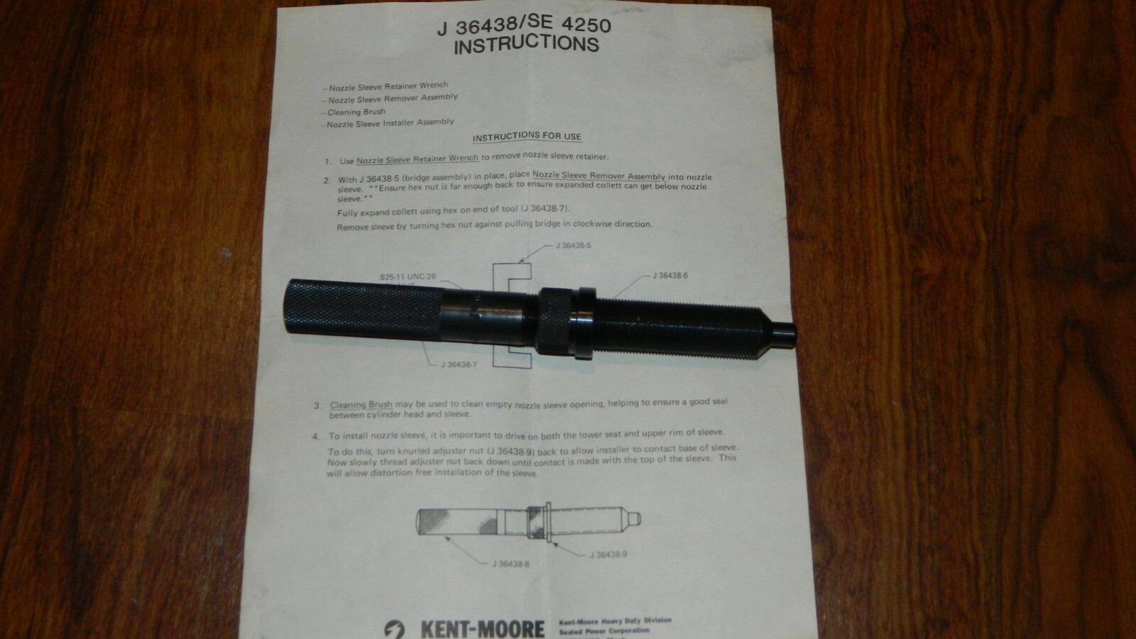 SPX Kent-Moore J-36438 / SE 4250 Nozzle Sleeve tool
