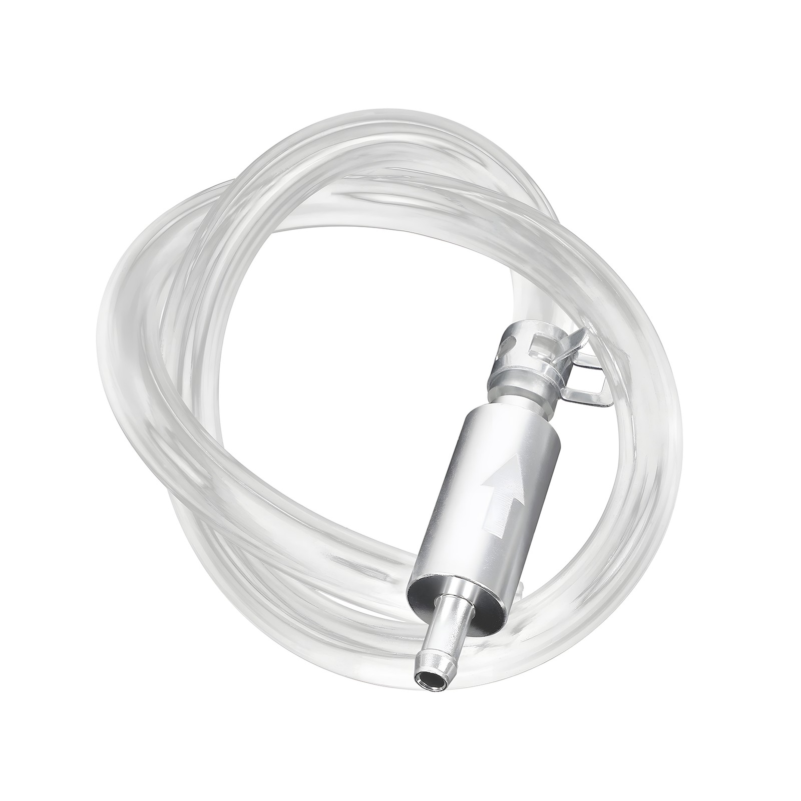 2 PCS Brake Bleeder Hose, One Way Check Valve Tube Bleeding Tool Kit Silver US