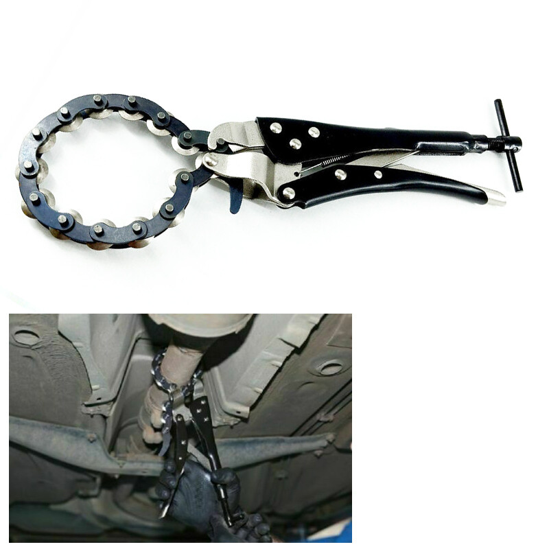 Exhaust Pipe Cutter Multi Wheel Chain Lock-grip Pliers Pipe Tube PCS Wrench Tool