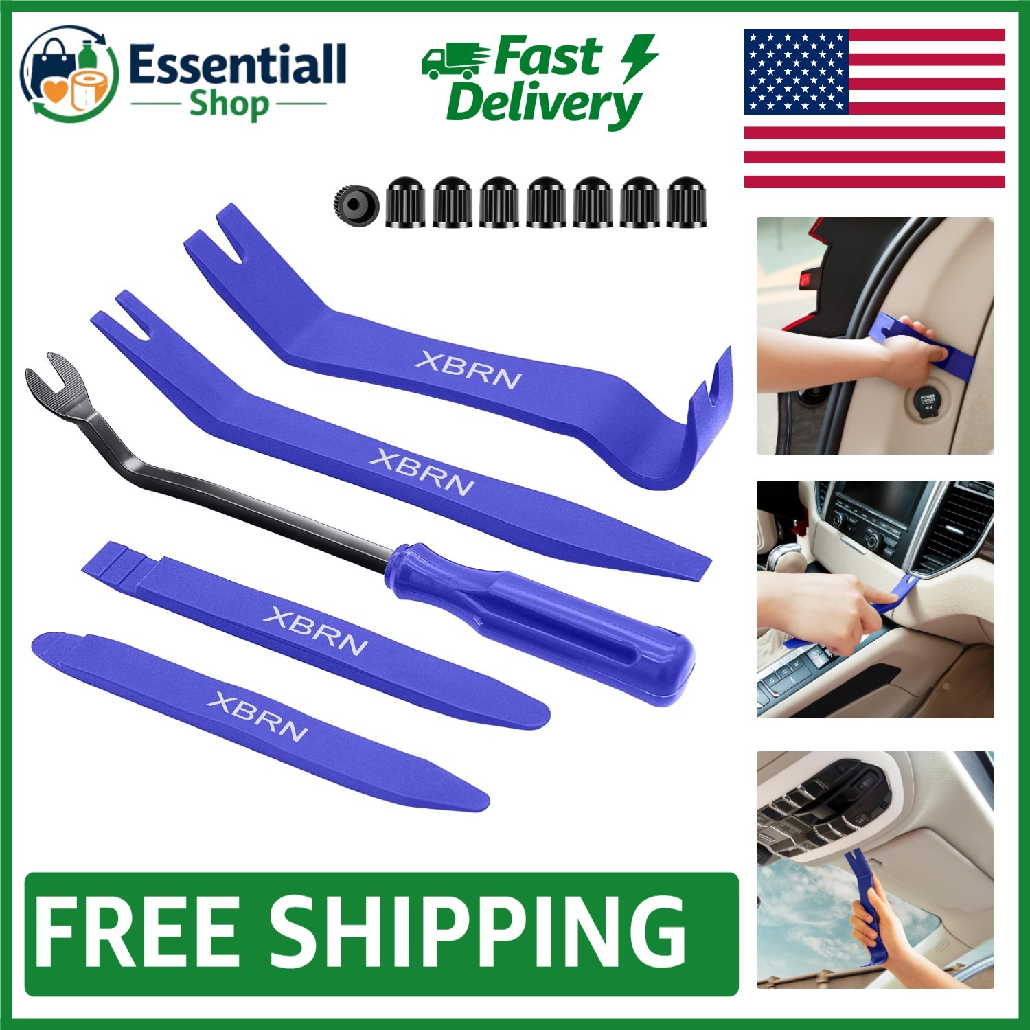 Compact and Ergonomic 13-Piece Auto Trim Tools – Perfect for Car Modifications