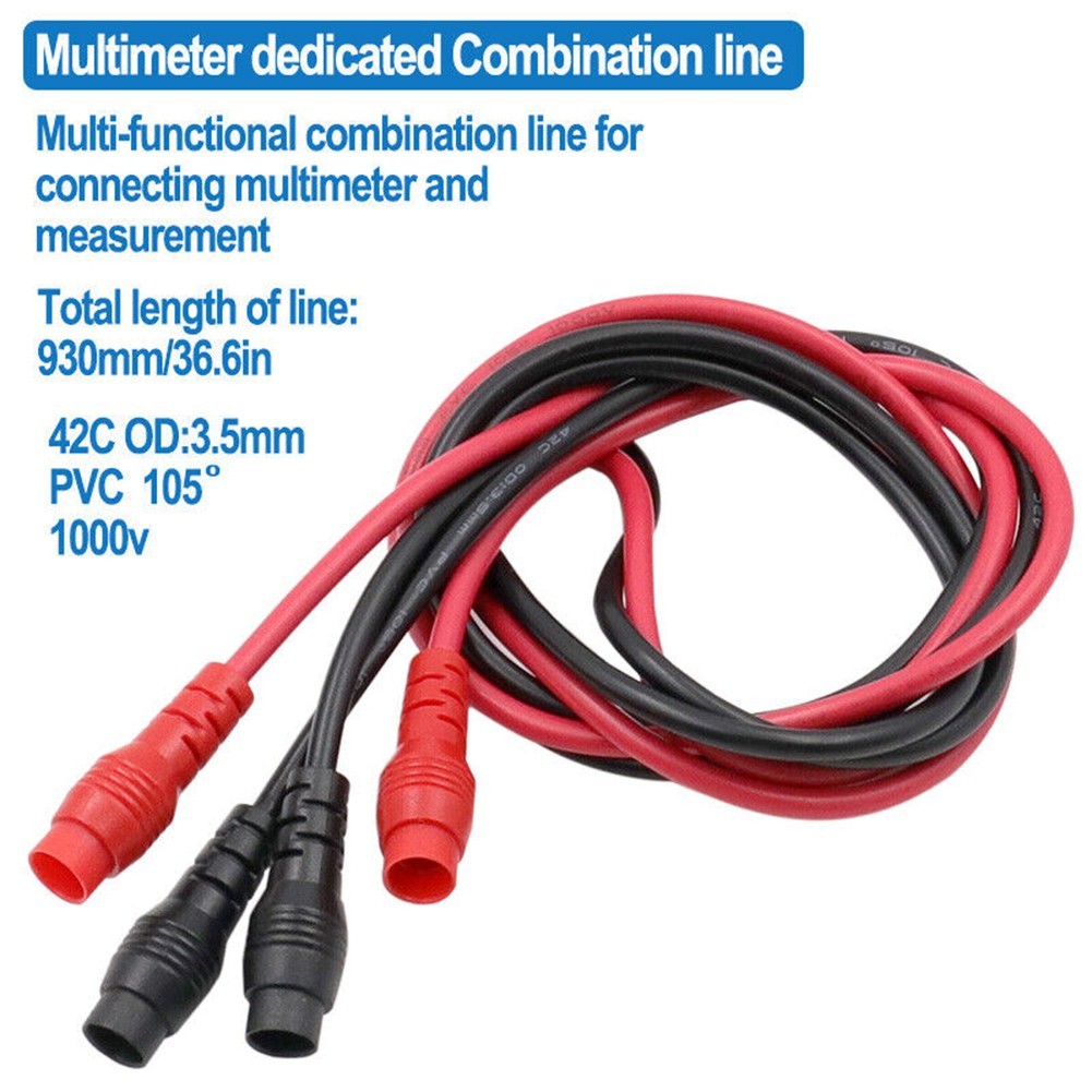 Efficient 16PCS Digital Multimeter Testing Leads with Clip Attachments
