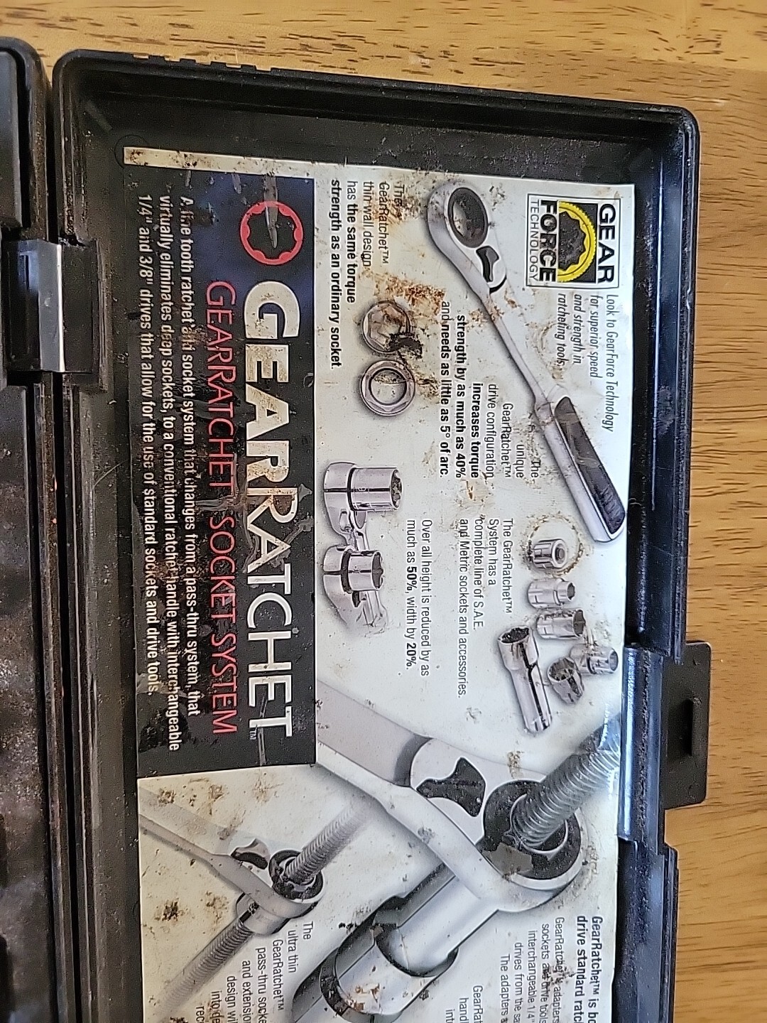GearForce 21-Piece GearRatchet Combination SAE & Metric Socket Set In Case