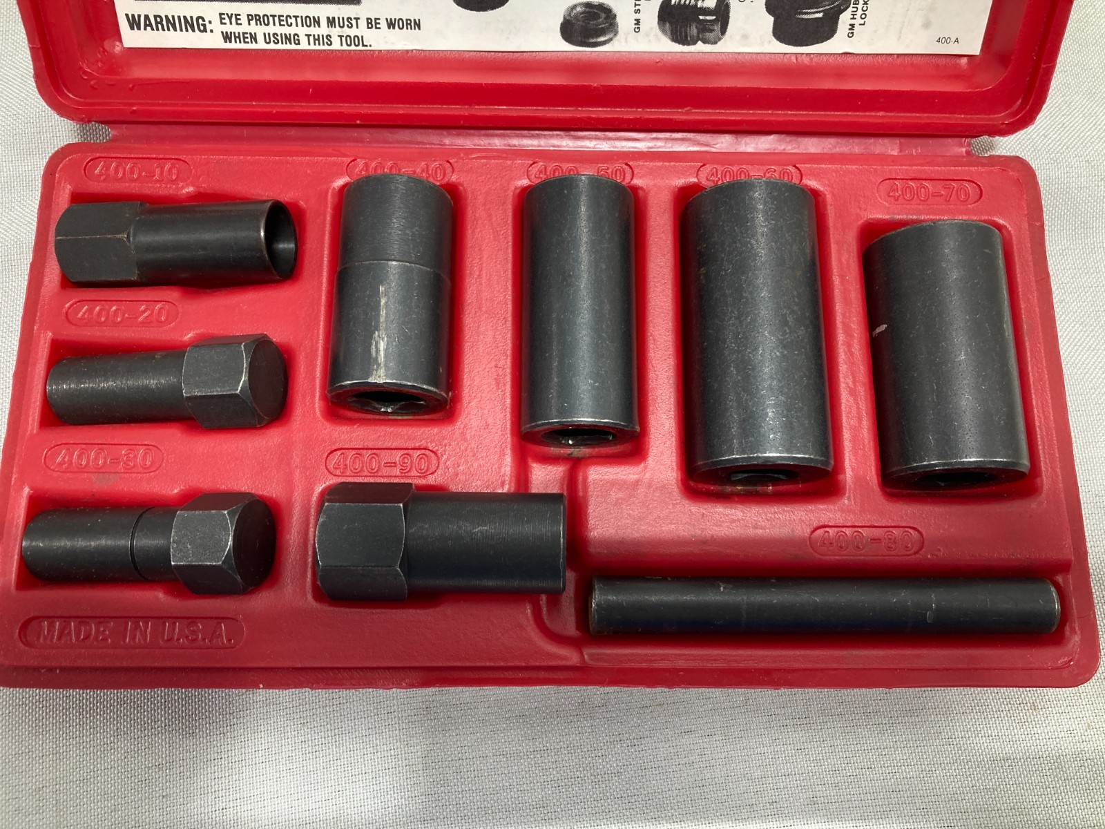 Blue Point Wheel Lock Removal Kit LSR1000 Professional **Complete**