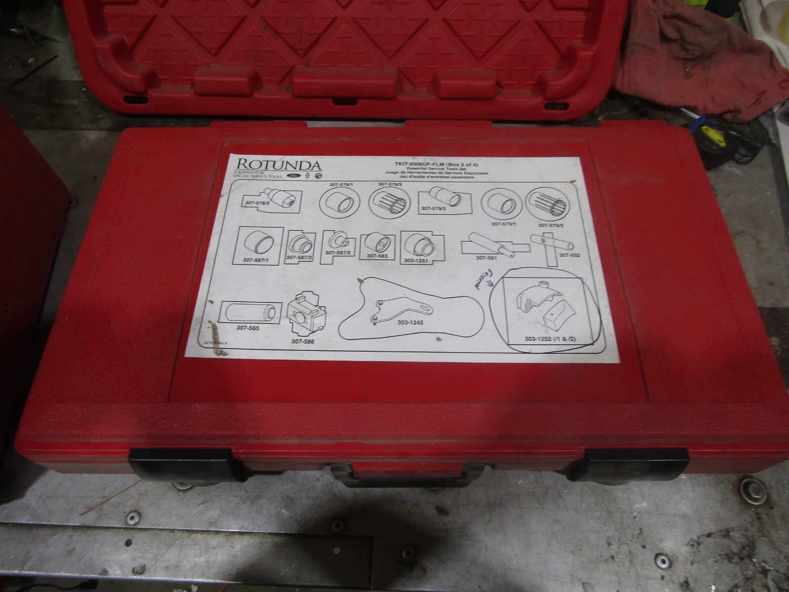 TKIT-2006UF-FLM Ford Rotunda essential RDU edge 3.5L tool kit *INCOMPLETE* #166