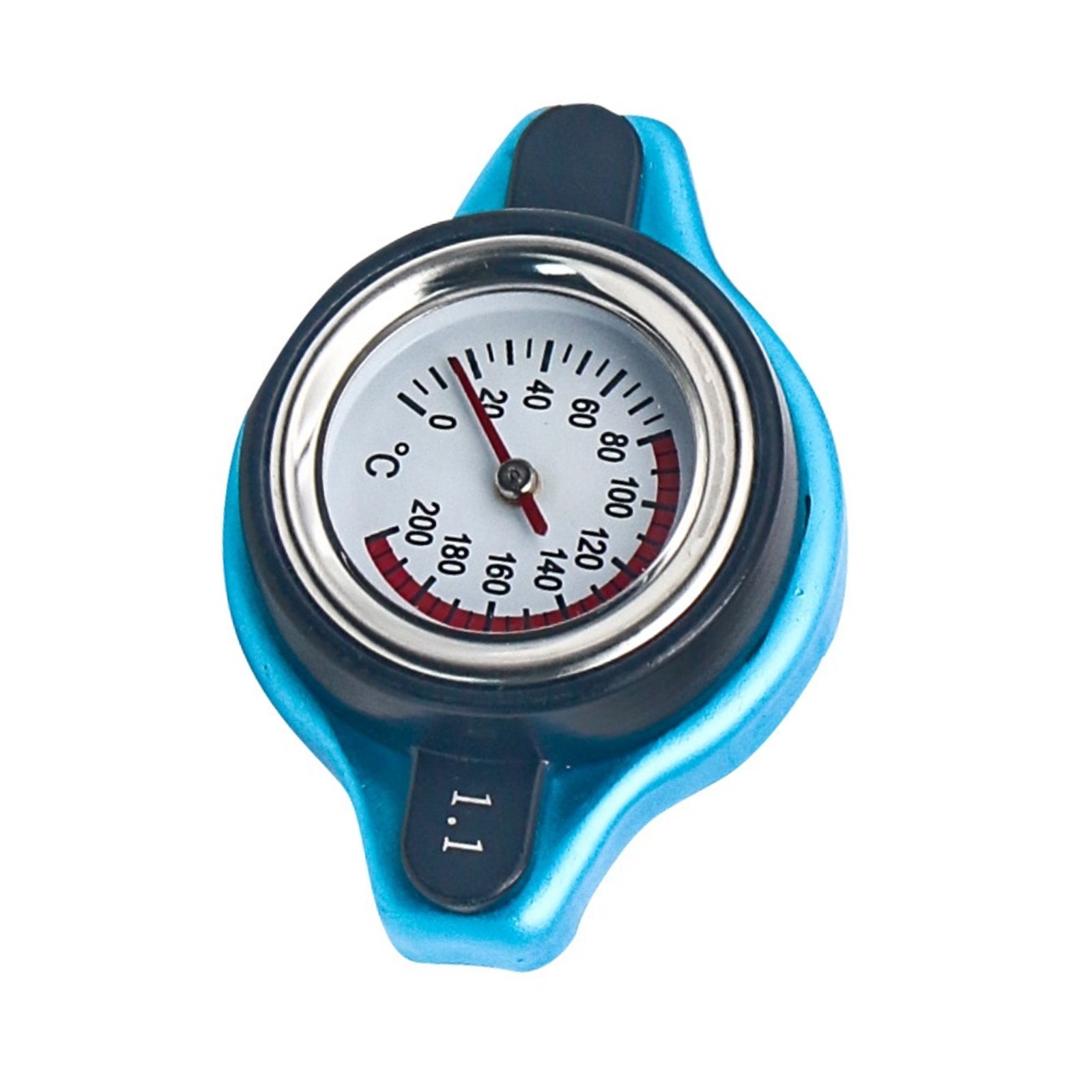 Car Thermostatic Gauge Radiator Cap 1.1 bar BIG Head Water Temp Meter c
