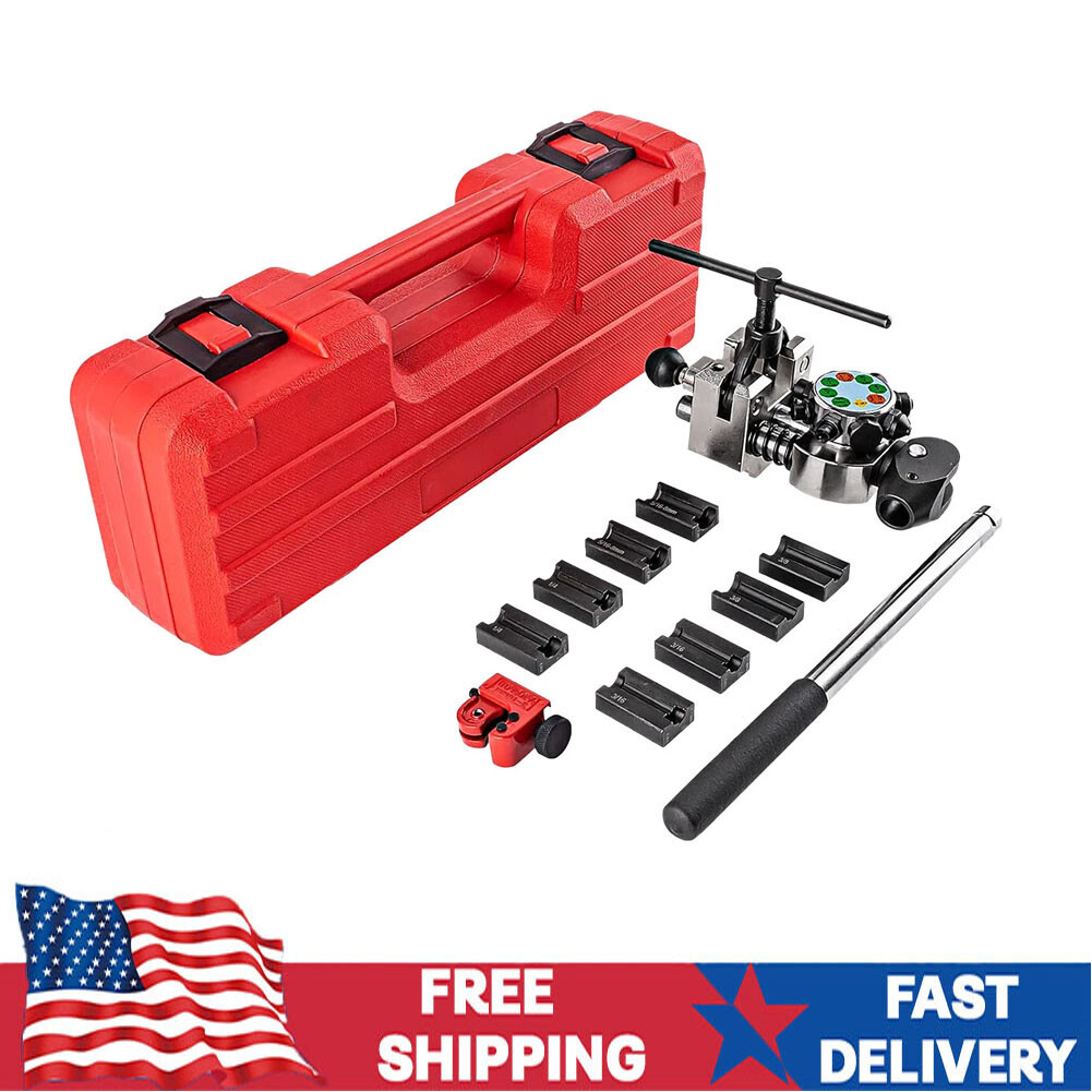 Brake Line and Tubing Flaring Tool 45 Degree Set – Single, Bubble, Double Flares