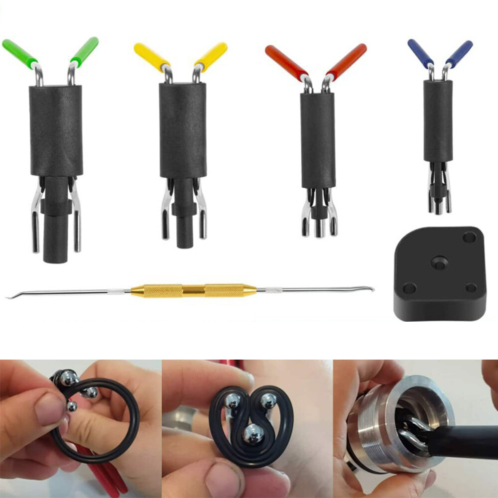 6pcs Hydraulic Cylinder Piston Rod Seal U-Cup Twistor Installation Tool Set