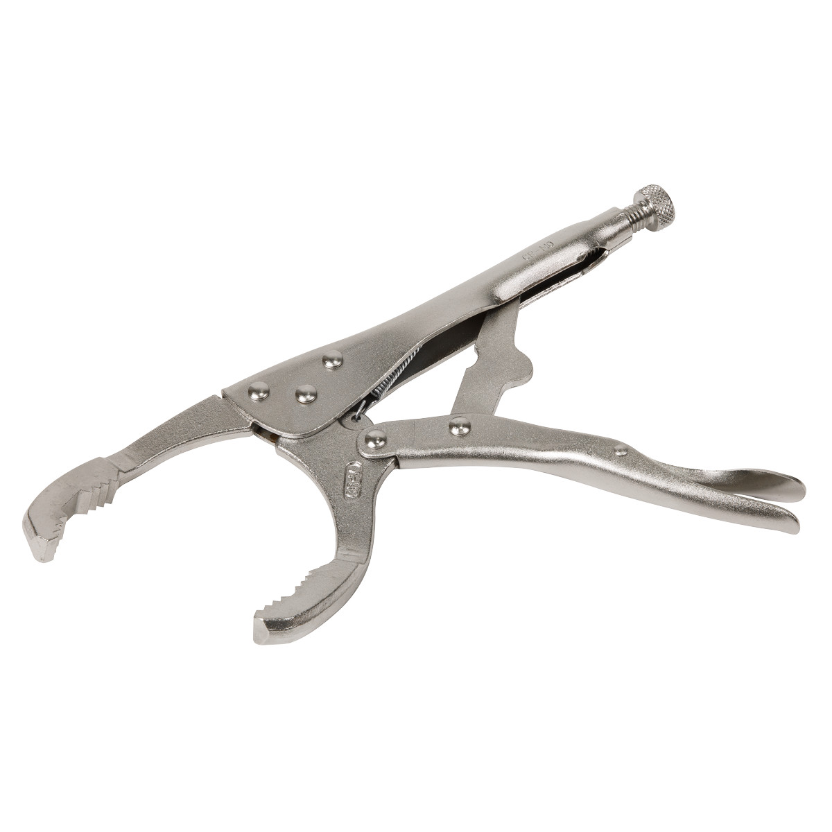 Sealey 45-130mm Oil Filter Locking Pliers Angled Chrome Vanadium AK6423