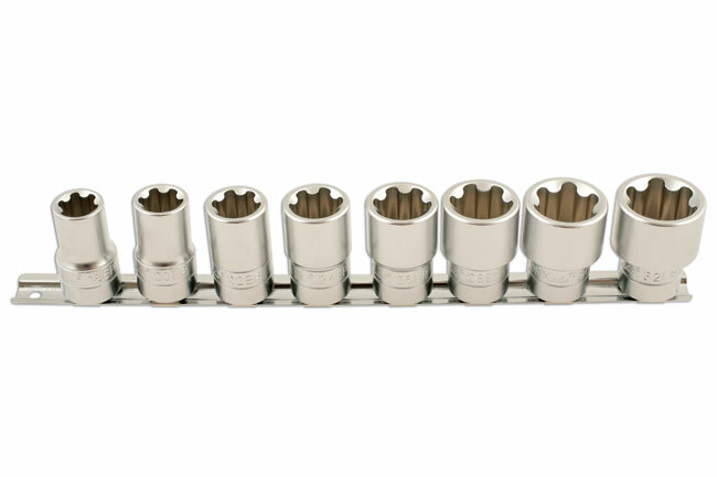 Laser 5656 Torx Plus Socket Set 1/2″D CG2