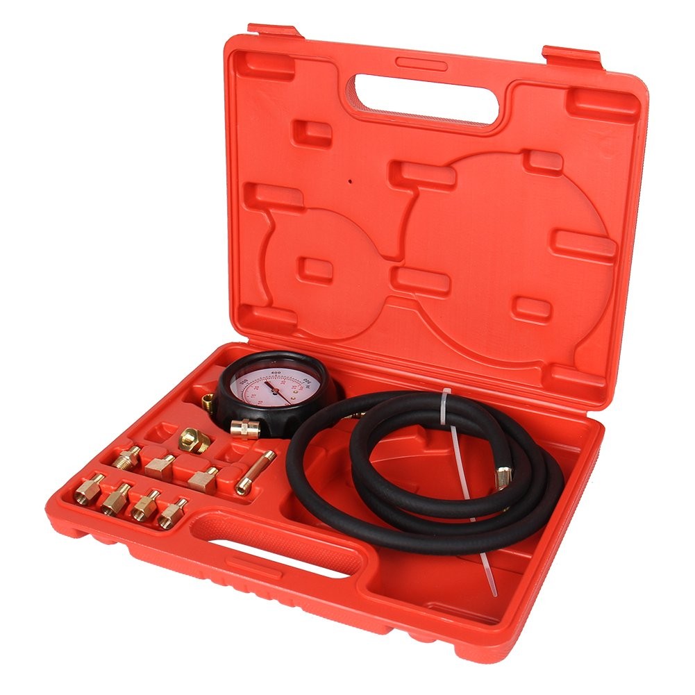 Engine Oil Pressure Tester Gauge Diagnostic Test Service Kit 500 PSI with Case