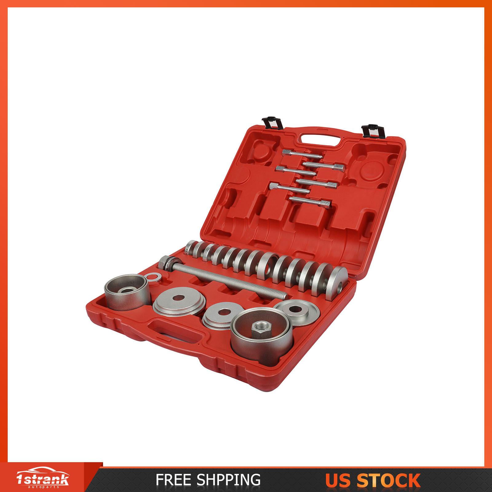 31Pcs Front Wheel Drive Bearing Adapters Puller Install Removal Tool w/ case