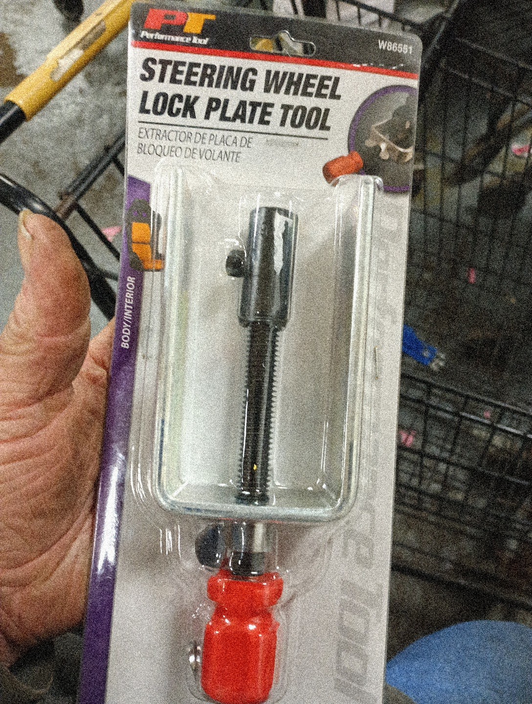 W86551 Removes steering wheel lock plate for most vehicles , 9162