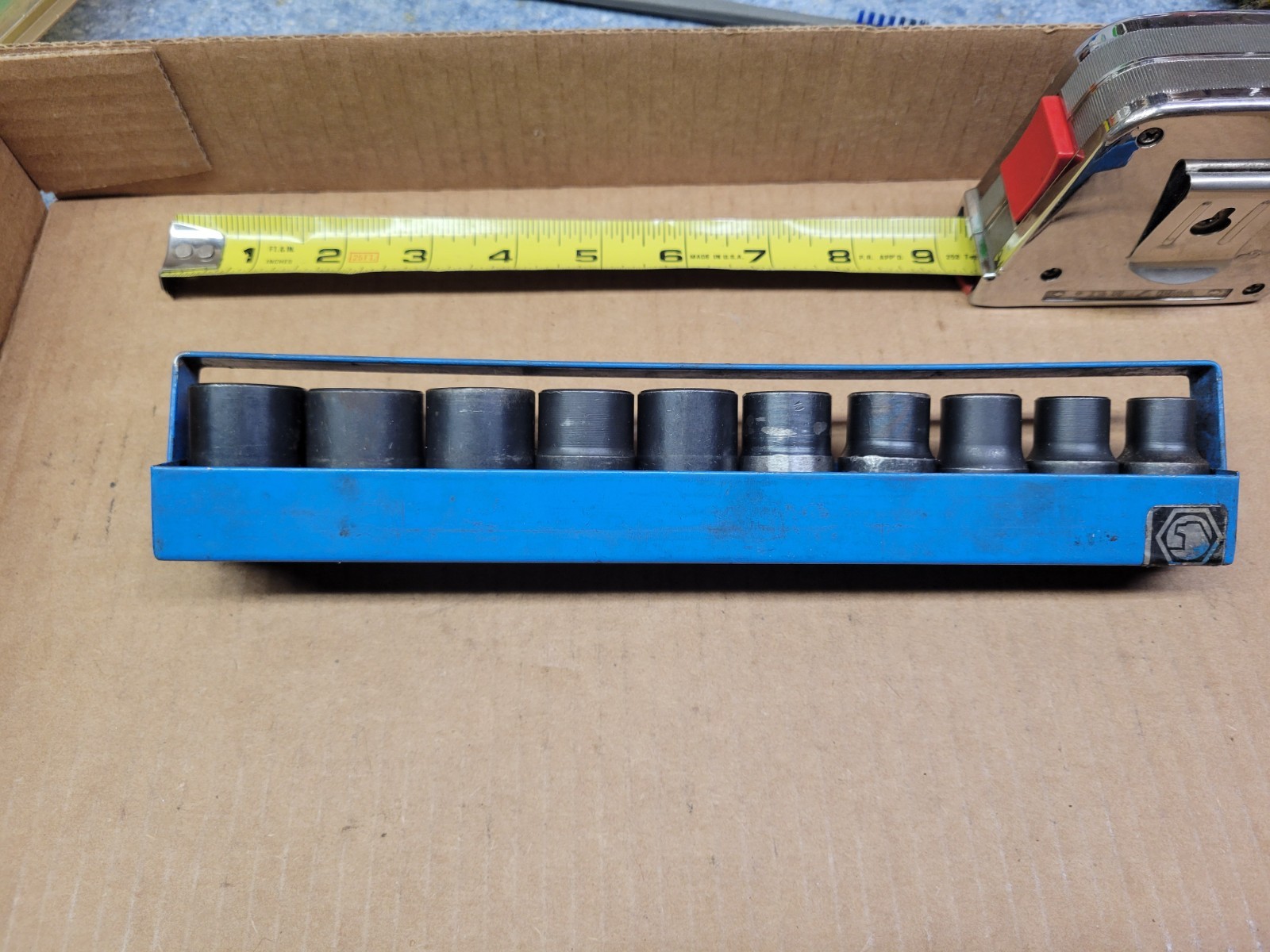 Matco / Snap on 1/2″ Drive 10-piece 12-Point Impact Socket Set 10 – 19 MM
