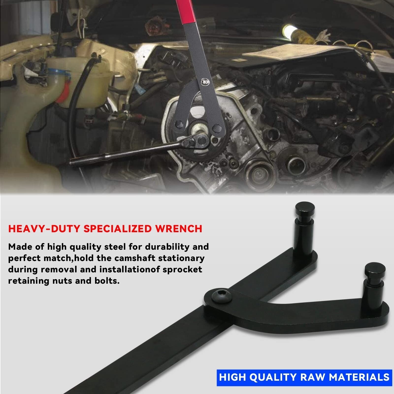 Universal Camshaft Injection Pump Cam Pulley Holder Sprocket Holding Tool Wrench